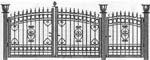 откатные ворота, распашные ворота, ворота калитки, металлические ворота, кованные ворота
