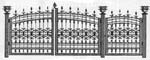 откатные ворота, распашные ворота, ворота калитки, металлические ворота, кованные ворота
